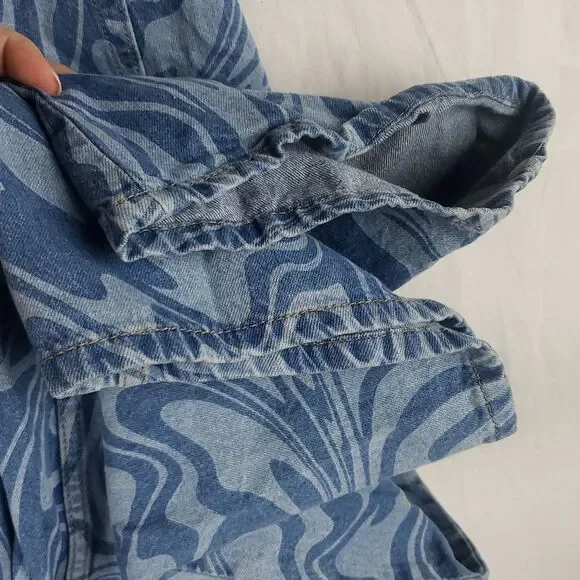 Divided H&M Women's 10 Swirl Blue Jeans - Picture 15 of 15